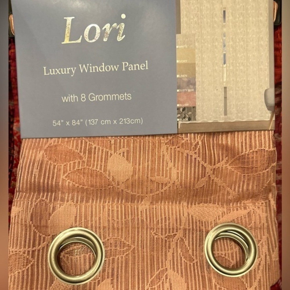 Luxury Window Panel Curtain - Terracotta
